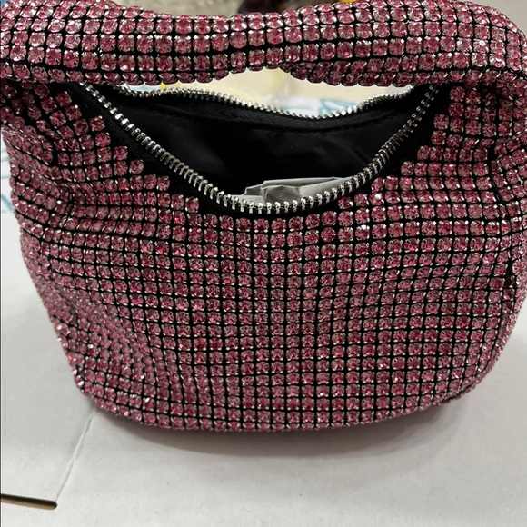 Adorable Pink Rhinestone Mini Handbag - Picture 4 of 7